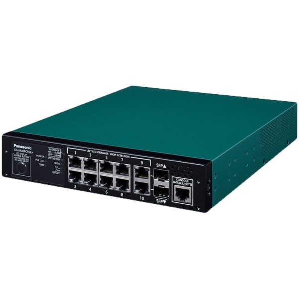 Switching HUB Panasonic GA-ML8TCPoE+ PN260892NB3 Green/Black Computers Networking