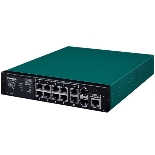 Switching HUB Panasonic GA-MLD8TPoE+ PN260893DB3 Green/Black Computers Networking