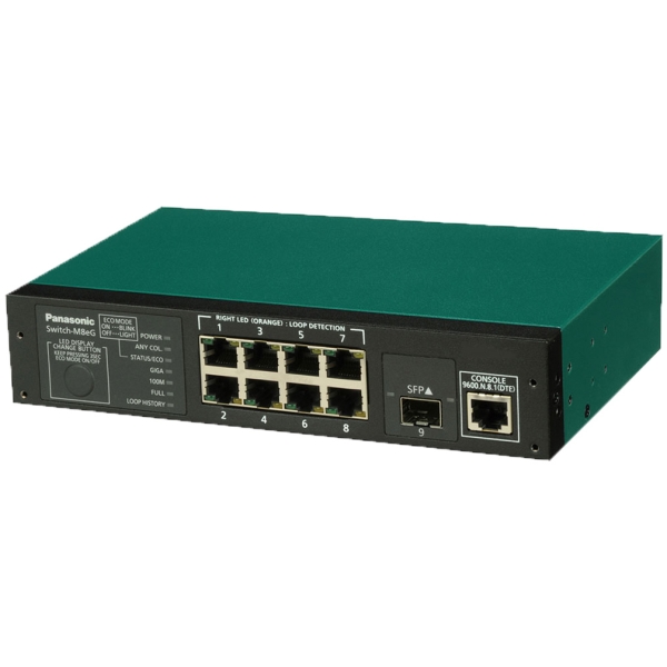 Switching HUB Panasonic Switch-M8eG PN28080KB3 Green/Black Computers Networking