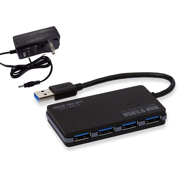 USB Hub SystemTalk USB3-HUB4SA Black USB Hub