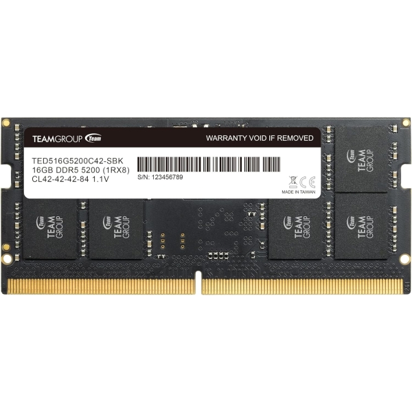 Team TED516G5200C42-S01 SODIMM DDR5 PC5-41600 16GB Memory