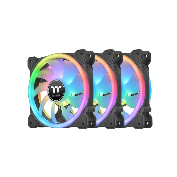 Case Fan Thermaltake SWAFAN 12 RGB Radiator Fan TT Premium Edition 3Pack CL-F137-PL12SW-A black Case Fan