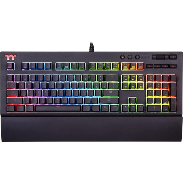 Keyboard Thermaltake TT PREMIUM X1 RGB Cherry MX Blue KB-TPX-BLBRJP-01 Black