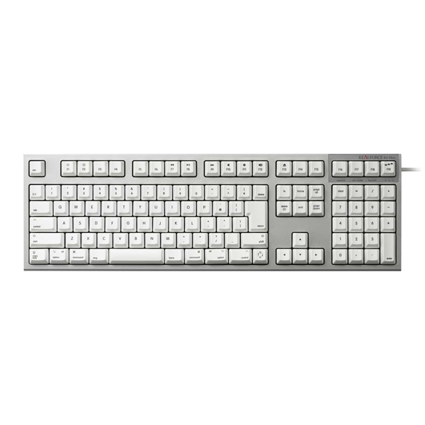 Keyboard TOPRE REALFORCE SA FOR Mac R2SA-JP3M-WH Super White + Silver