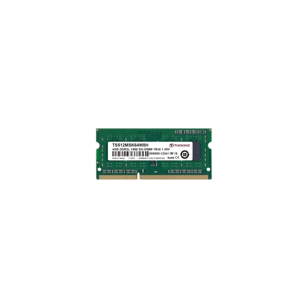 Transcend TS512MSK64W8H SODIMM DDR3 PC3-14900 4GB Memory