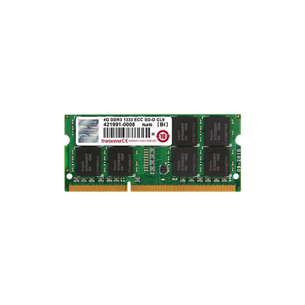 Memory Transcend TS512MSK72V3N S.O.DIMM DDR3 PC3-10600 4GB ECC