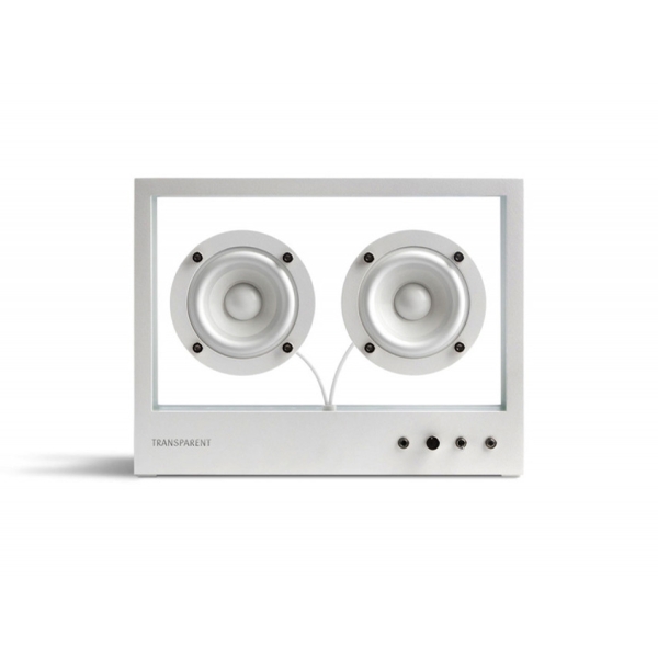 TRANSPARENT SMALL TRANSPARENT SPEAKER TPS-02 white Bluetooth Speaker