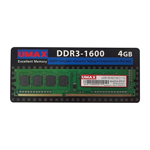 Memory UMAX UM-DDR3S-1600-4GB DDR3 PC3-12800 4GB