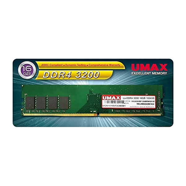 Memory UMAX UM-DDR4S-3200-16GB DDR4 PC4-25600 16GB