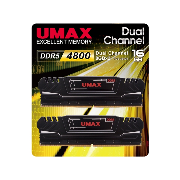 Memory UMAX UM-DDR5D-4800-16GHS DDR5 PC5-38400 8GB 2-Disc