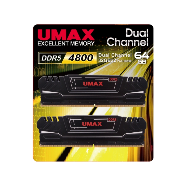 Memory UMAX UM-DDR5D-4800-64GHS DDR5 PC5-38400 32GB