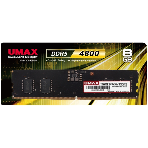 Memory UMAX UM-DDR5S-4800-8G DDR5 PC5-38400 8GB