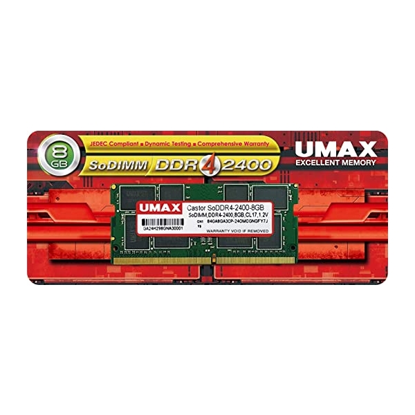 Memory UMAX UM-SODDR4S-2400-8G S.O.DIMM DDR4 PC4-19200 8GB