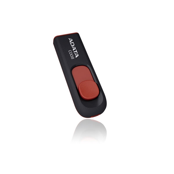 USB Flash Drive ADATA Classic Series C008 AC008-16G-RKD 16GB BLACK+RED