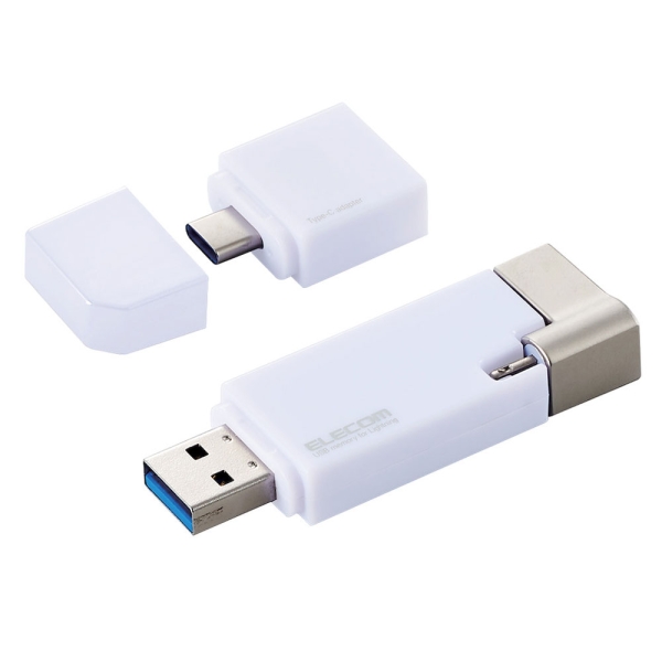 USB Flash Drive Elecom MF-LGU3B128GWH 128GB White