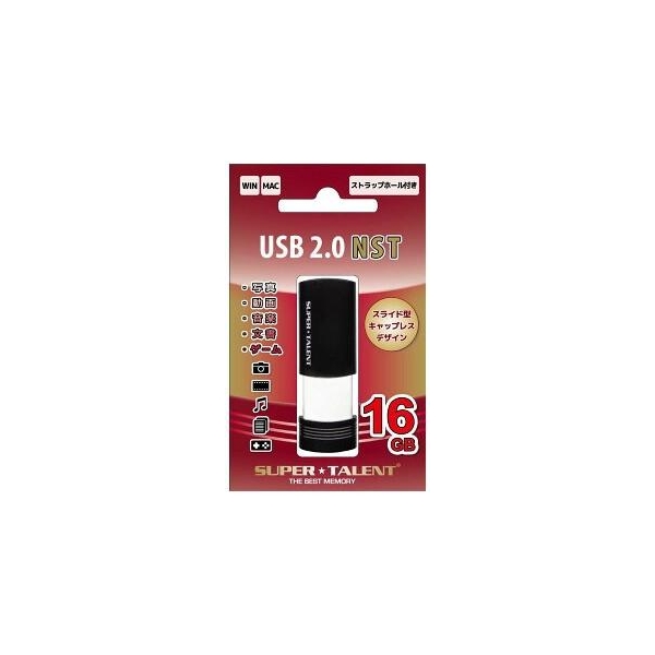 USB Flash Drive SUPER TALENT USB2.0 NST ST2U16NSTBW 16GB