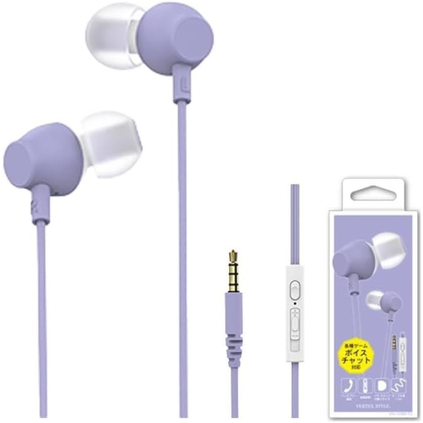 VERTEX STYLE VTH-IC055 PU purple Earphone Headphone