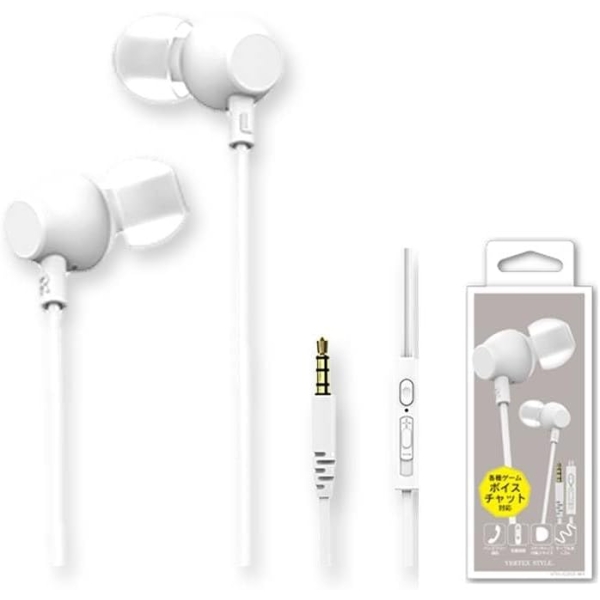 VERTEX STYLE VTH-IC055 WH white Earphone Headphone