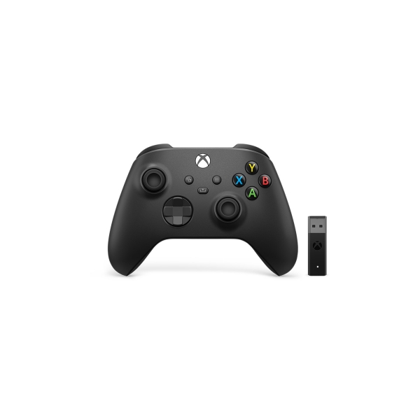 Microsoft XBOX Wireless Controller + Wireless Adapter for Windows 10 1VA-00005 [Carbon Black]