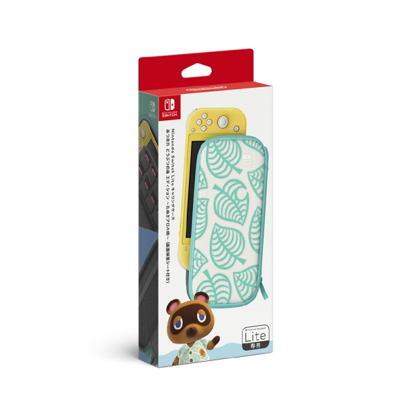 Nintendo Nintendo Switch Lite Case Case Atsushi Animal Forest Edition ~ Tanuki Aloha pattern ~ (with screen protection sheet)