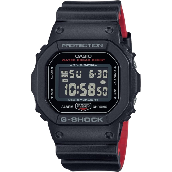 Casio G-SHOCK Black & Red Series DW-5600UHR-1JF Watch