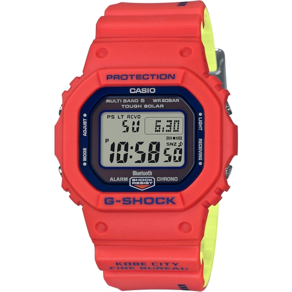 Casio G-SHOCK Kobe City Fire Department Rescue Team 50th Anniversary Collaboration Model GW-B5600FB-4JR Watch