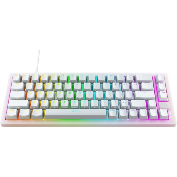 Keyboard Xtrfy K5 COMPACT RGB TRANSPARENT WHITE K5-RGB-CPT-TPWHITE-R-US red axis WHITE