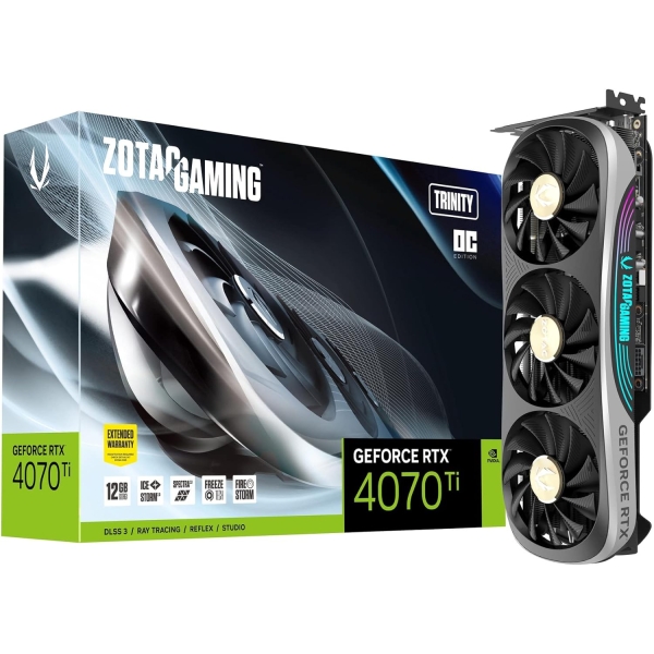 ZOTAC ZOTAC GAMING GeForce RTX 4070 Ti Trinity OC ZT-D40710J-10P PCIExp 12GB Graphic Card