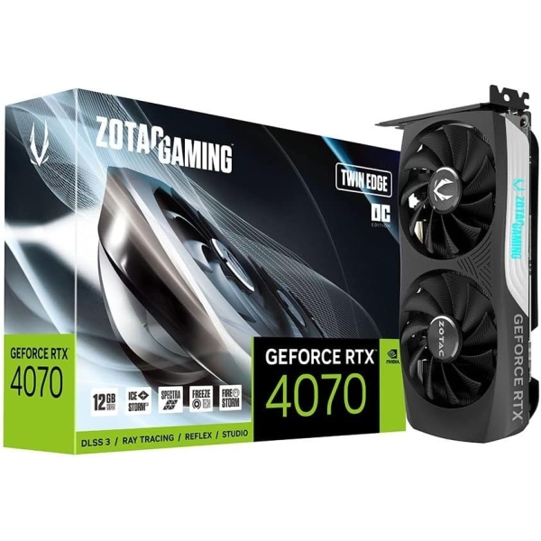 ZOTAC ZOTAC GAMING GeForce RTX 4070 Twin Edge OC ZT-D40700H-10M PCIExp 12GB Graphic Card