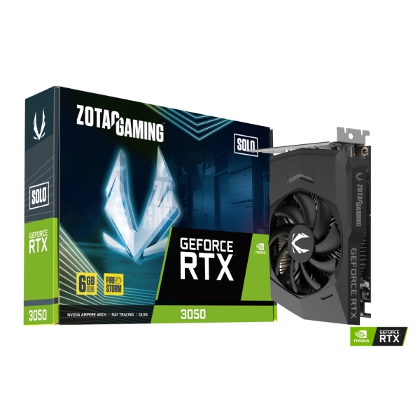 ZOTAC ZOTAC GAMING GeForce RTX 3050 6GB GDDR6 Solo ZT-A30510G-10L PCIExp 6GB Graphic Card