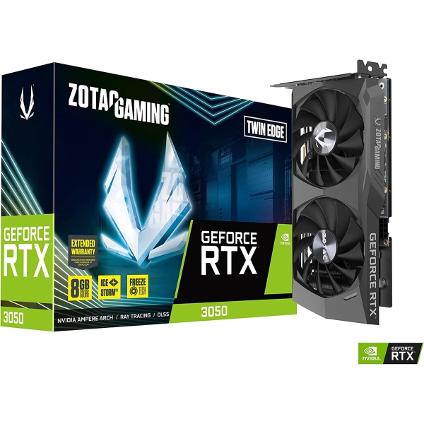 Graphic Card ZOTAC GAMING GeForce RTX 3050 Twin Edge ZT-A30500E-10M PCIExp 8GB