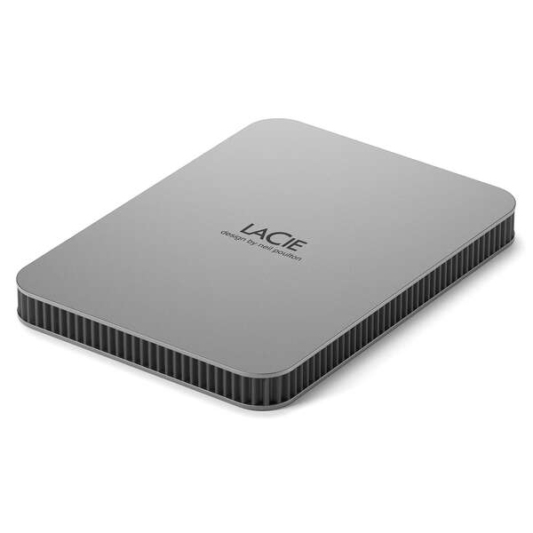 External Hard Drive LaCie LaCie Mobile Drive 2022 STLP1000400 moon silver External Hard Drive