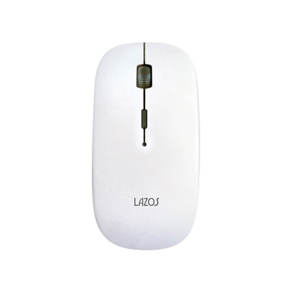 Mouse Leader media techno Lazos L-BTM-W white Mouse