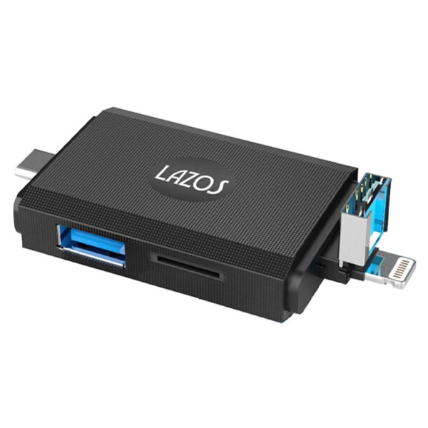 Card Reader Leader media techno Lazos L-MCR-L Lightning/USB/USB Type-C