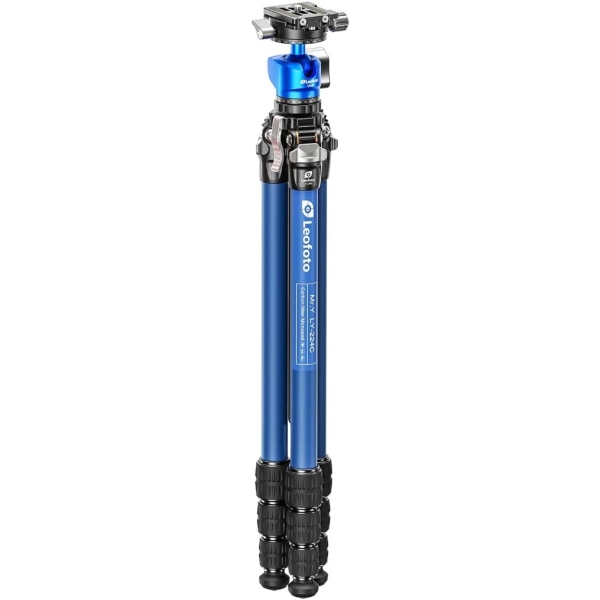 Leofoto MrY LY224CLH25RBL blue Camera Tripod