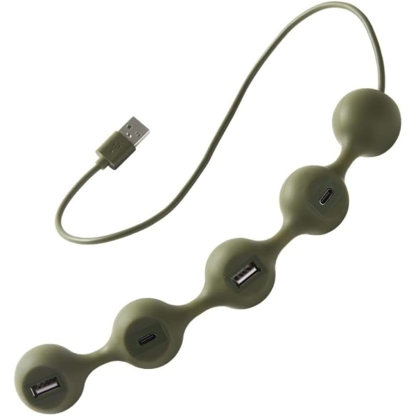 LEXON PEAS HUB 2 LD143K khaki USB Hub