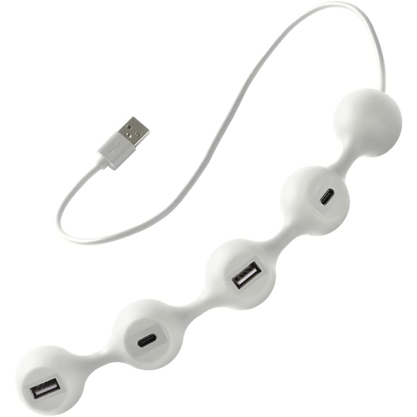 LEXON PEAS HUB 2 LD143W White USB Hub