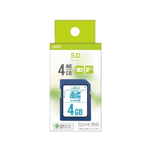 LMT Lazos L-B4SDH6 4GB SD Card