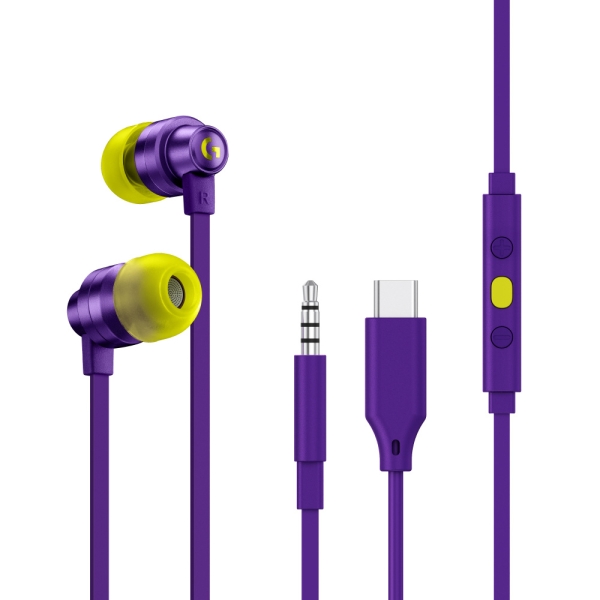 Headset Logitech G333 Gaming Earphones G333-PU Purple