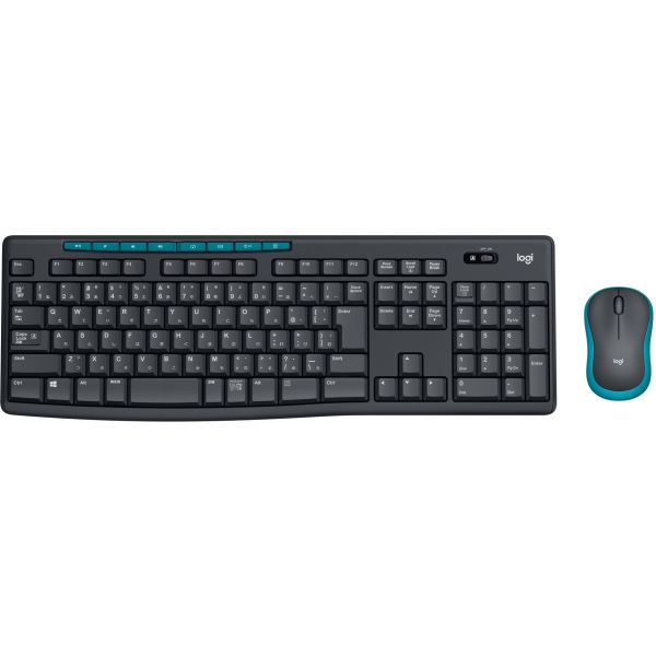 Keyboard Logitech Wireless Combo MK270G grey