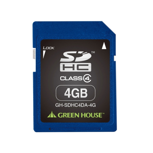 SD Card Green House GH-SDHC4DA-4G 4GB