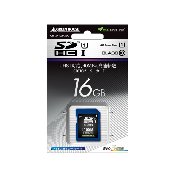 SD Card Green House GH-SDHCUA16G 16GB