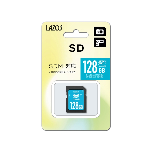 SD Card Leader media techno Lazos L-128SDX10-U3 128GB