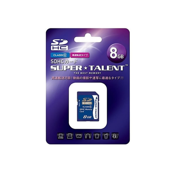 SD Card SUPER TALENT ST08SDC10 8GB