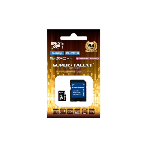 SD Card SUPER TALENT ST64MSU1P 64GB