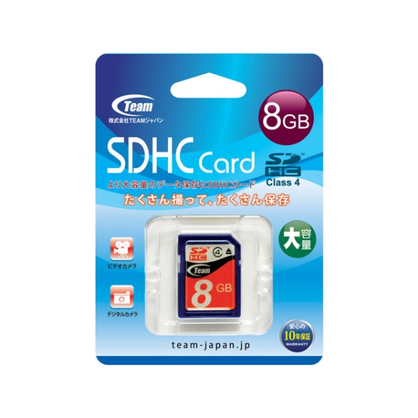 SD Card Team TG008G0SD24X 8GB