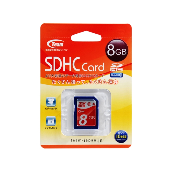 SD Card Team TG008G0SD28X (8GB)