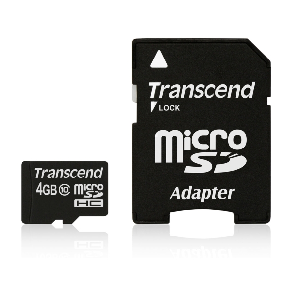 SD Card Transcend TS4GUSDHC10 4GB